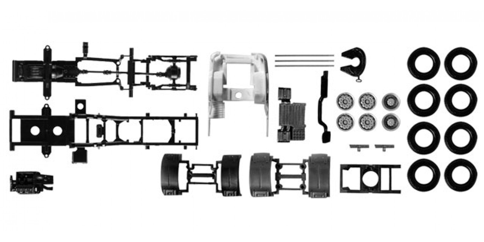 HR082433  chassis for tractor Scania R forward-stroke 3-axle Content: 2 pcs.