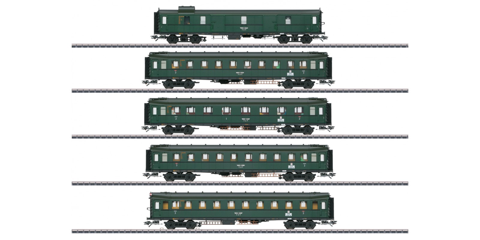 T23388  “Hechtwagen” / “Pike Cars” Express Train Passenger Car Set