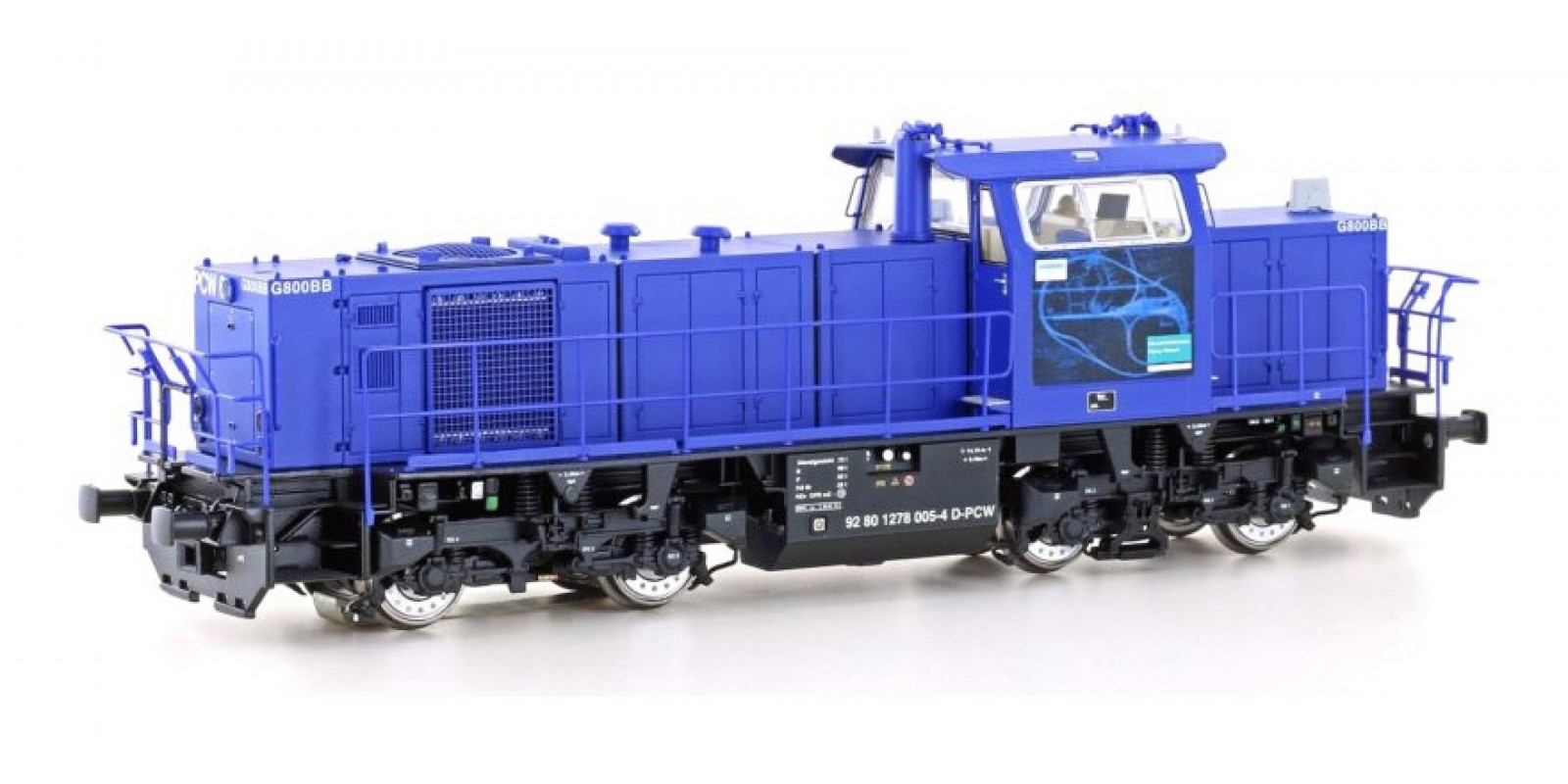 JA10752 Gauge H0 Diesel locomotive MaK G800 BB "Siemens Werkslok", epoch VI, AC with sound