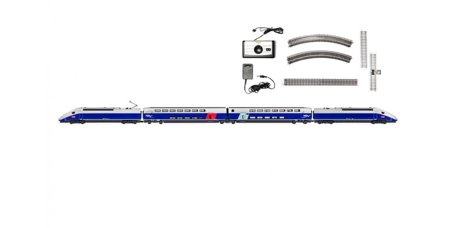 JO1061 SNCF, TGV Duplex blue/silver livery Train Set