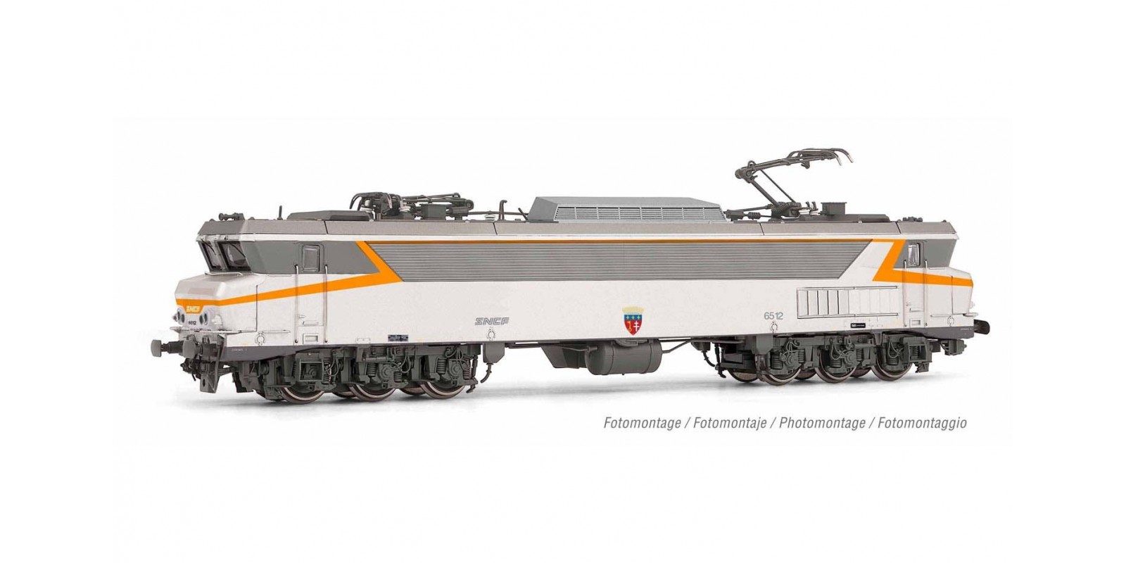 JO2369 SNCF, electric locomotive CC 6500 in "Betón" livery, period IV
