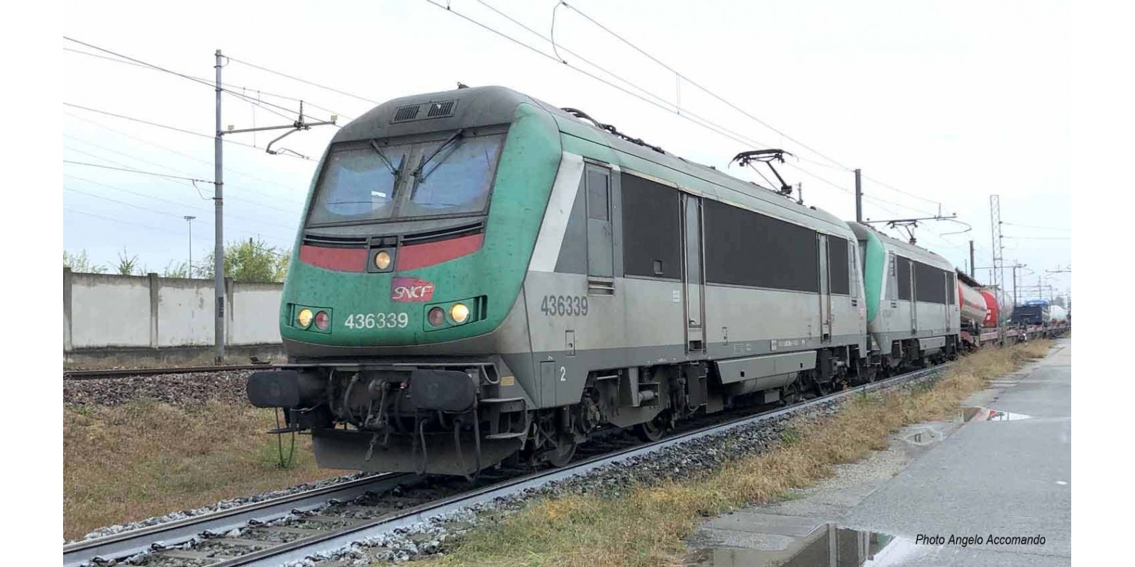 JO2399 SNCF, electric locomotive BB 436339, green livery for AFA, period V-VI