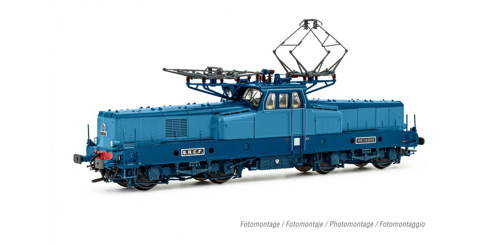 JO2400S SNCF, electric locomotive BB 12055, original front without miofilters, period III, with DCC sound decoder