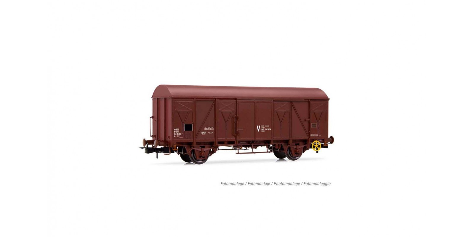 JO6190 SNCF, closed wagon type G4.1 "V", oxid red livery, period V-VI