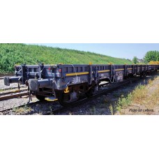 JO6193 SNCF Infra, 4-axle stake wagon Res, loaded with concrete sleepers period V