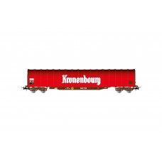 JO6202 SNCF, 4-axle tarpaulin wagon type Rils, red livery "Kronenbourg", period V
