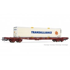 JO6214 SNCF, 4-axle S7 wagon with caisse mobile "TRANSALLIANCE", period V