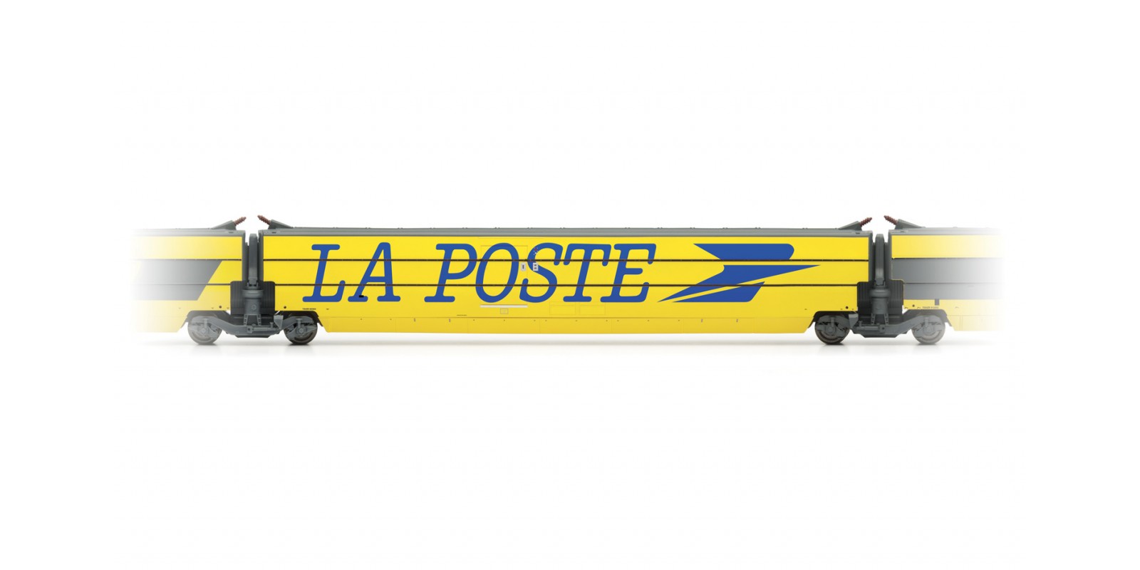 JO4119 TGV La Poste "large swallow bird" logo, coach with logo