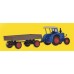 KI12232 H0 LANZ tractor with rubber tyred trailer