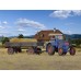KI12232 H0 LANZ tractor with rubber tyred trailer