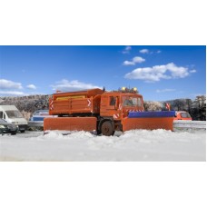 KI15219 H0 MAN motorway snowplough truck with side plough