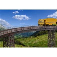 KI39706 H0 Steel girder bridge curved, single track