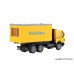 KI16310 H0 LP charger loader with GleisBau office container
