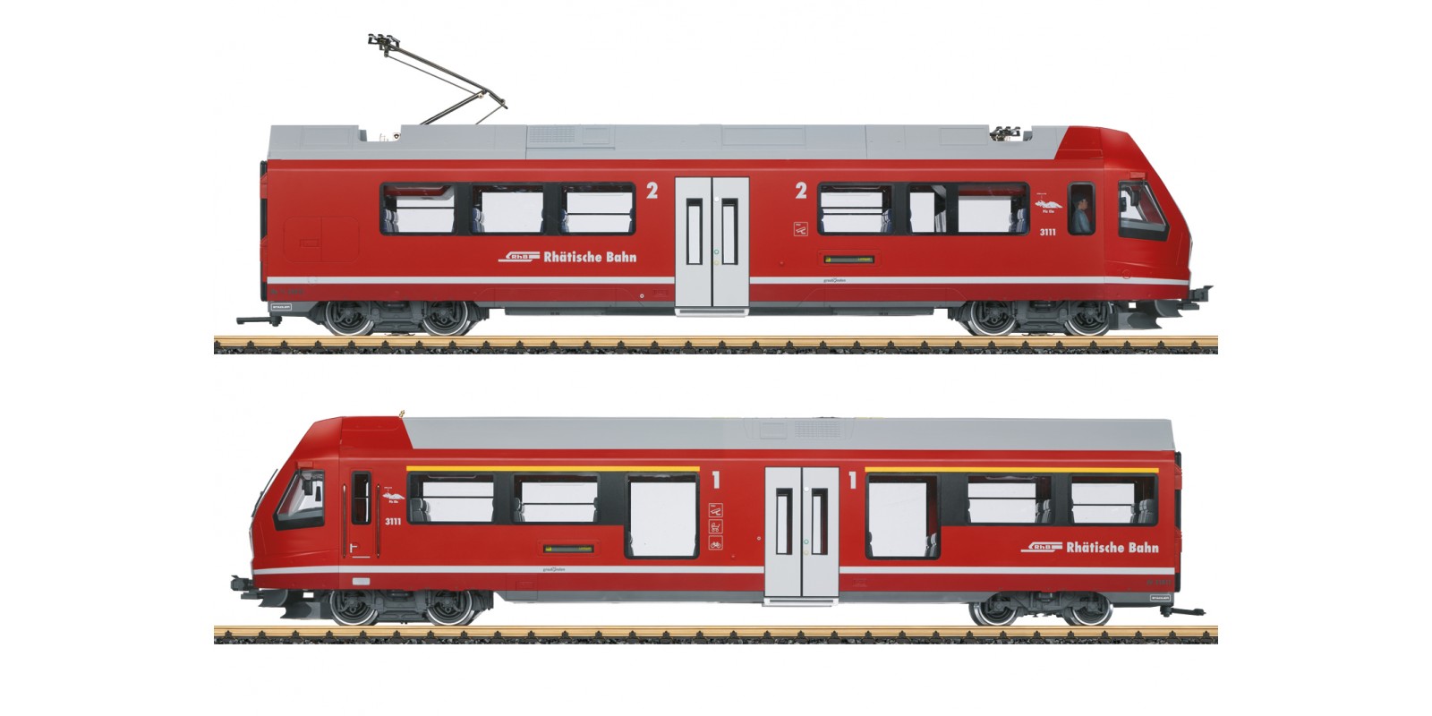 L23100 RhB Class ABe 4/16 Capricorn Powered Rail Car