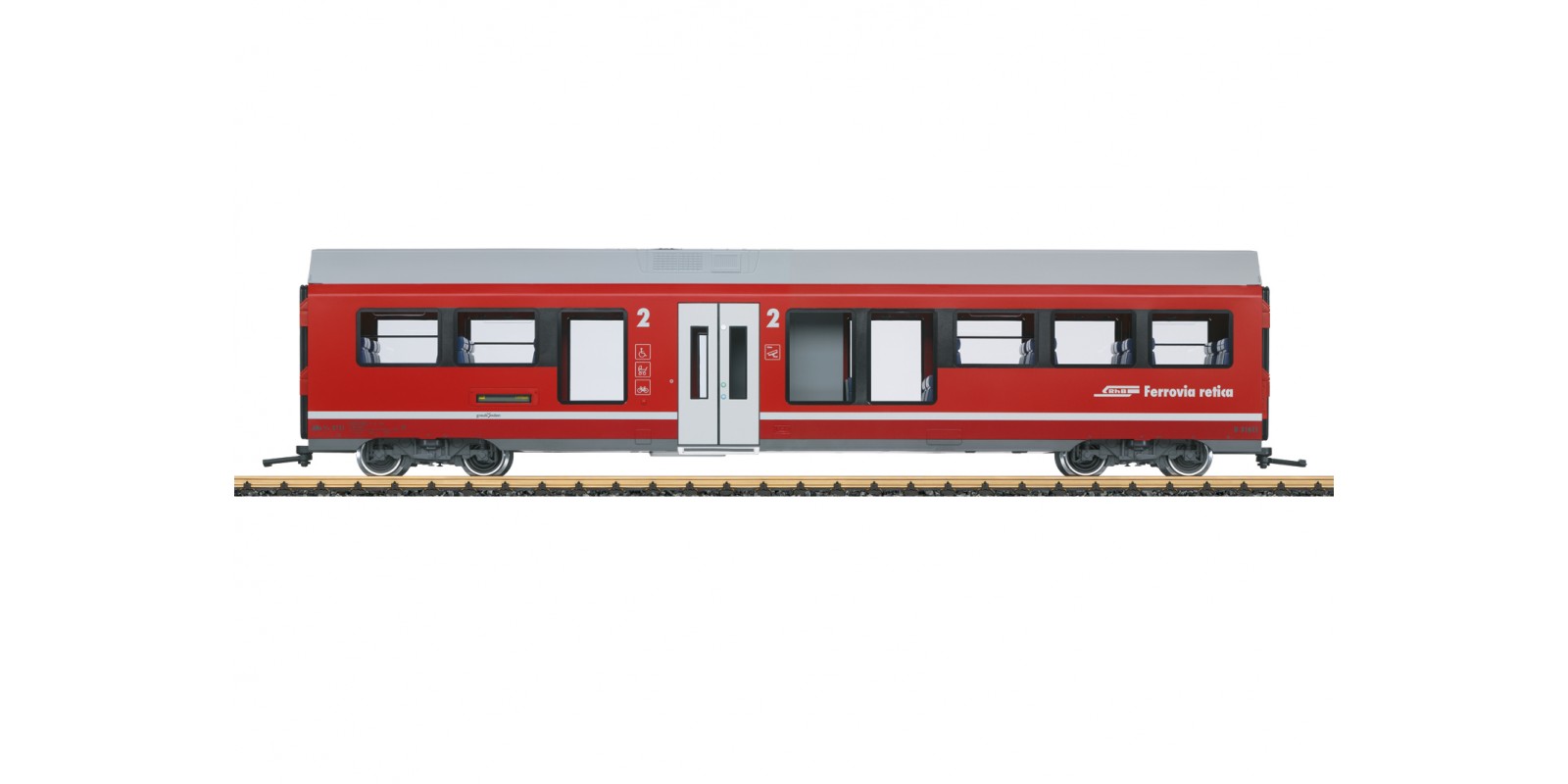 L33100 RhB Intermediate Car for the Class ABe 4/16 Capricorn Powered Rail