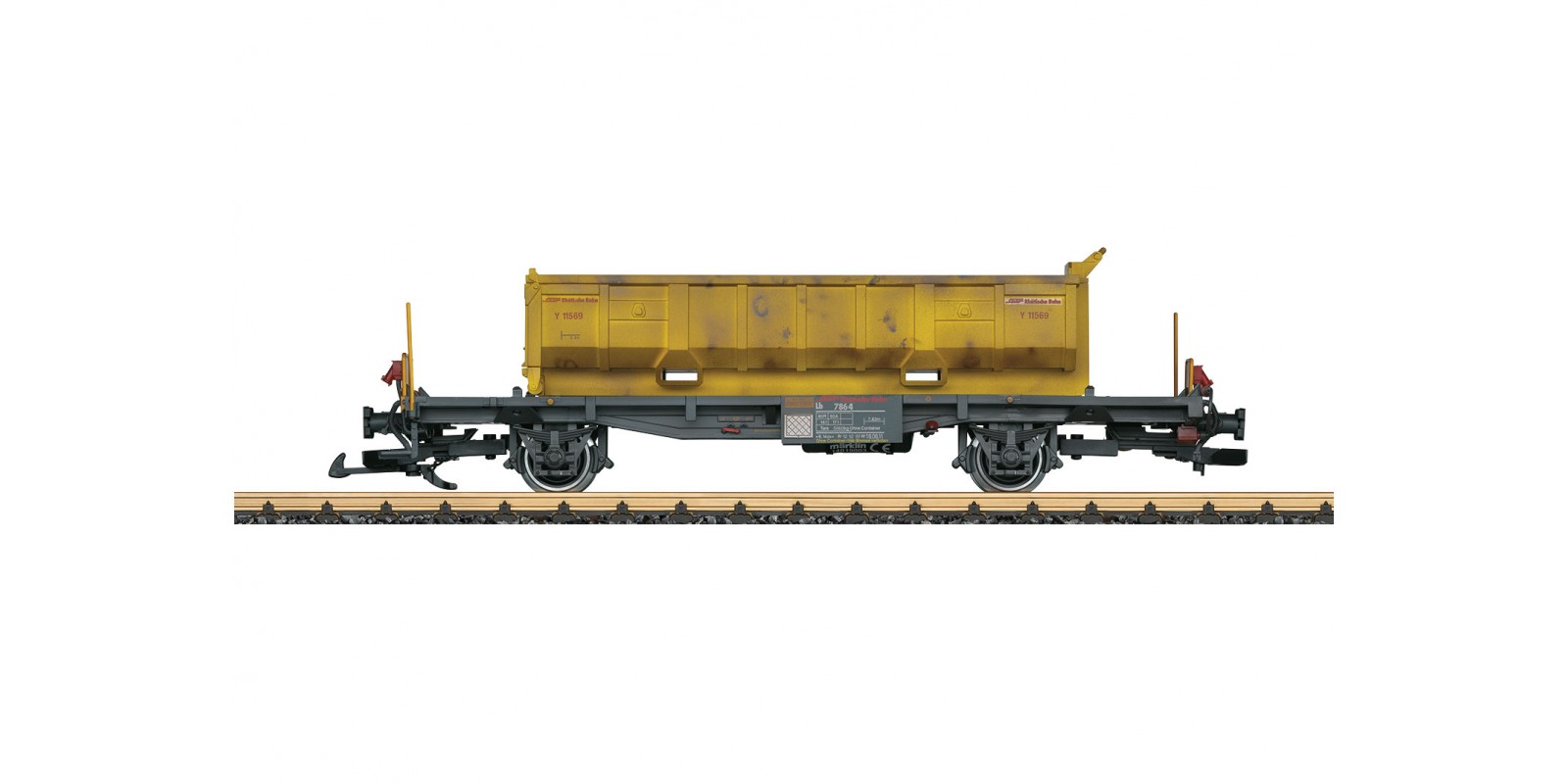 L40895 RhB Container Transport Car with Waste Removal Hopper