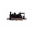 LI2314 030 steam locomotive, small 030 tender locomotive, black with red wheels