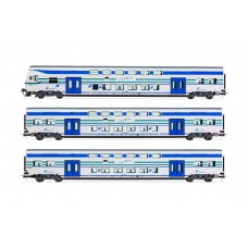 LI5050 FS Trenitalia, 3-unit pack Vivalto coaches (1 with driver's cab + 2 intermediate coaches) in "Vivalto" livery