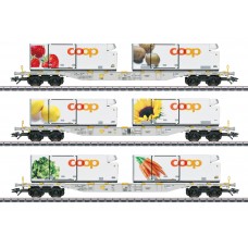47461 Coop Container Flat Car Set