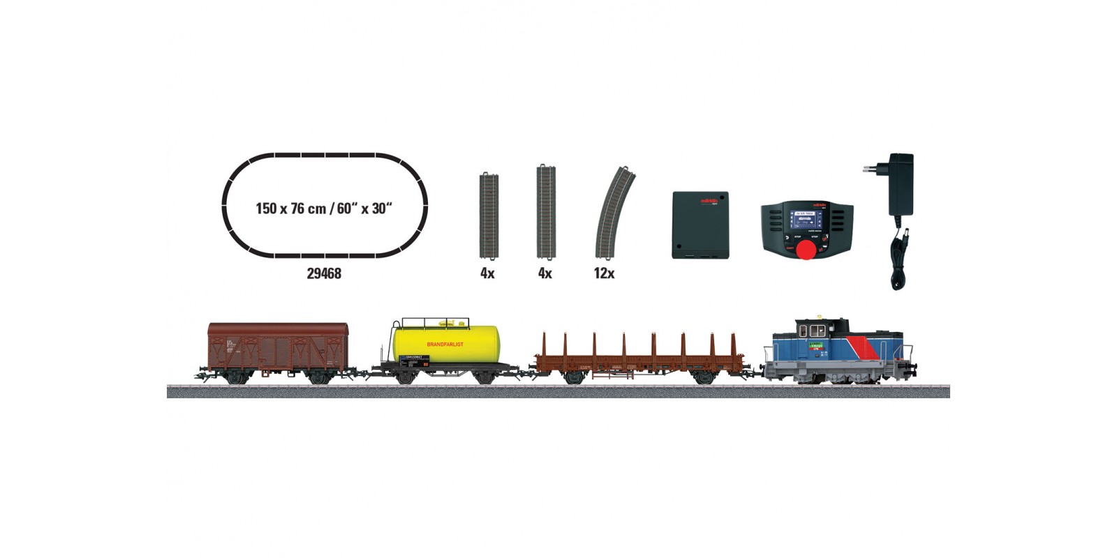 29468 "Era VI Swedish Freight Train" Digital Starter Set. 230 Volts.