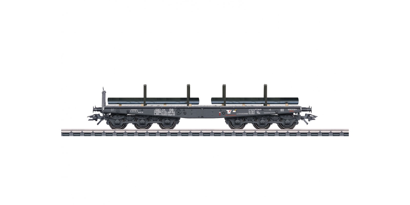 48688 Type Ssym 46 Heavy-Duty Flat Car with a Continuous Casting Load
