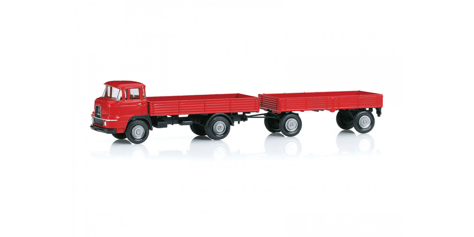 018035 Krupp Flatbed Front Steering Truck with a Trailer