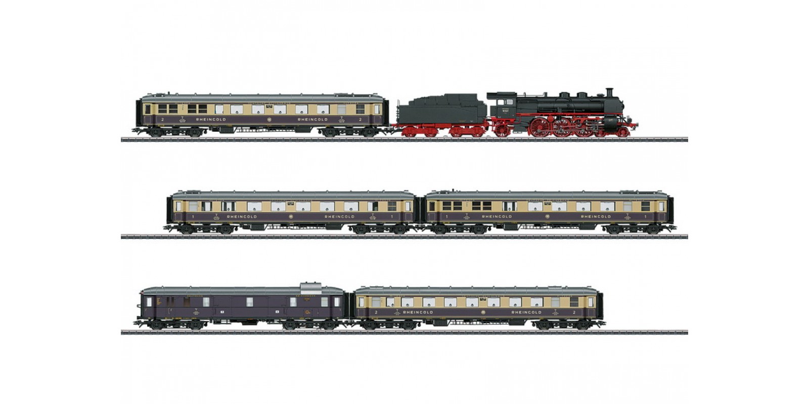 26928 BR 18.5, Rheingold 1928 | Spur H0 - Art.Nr. 26928 "1928 Rheingold" Train Set