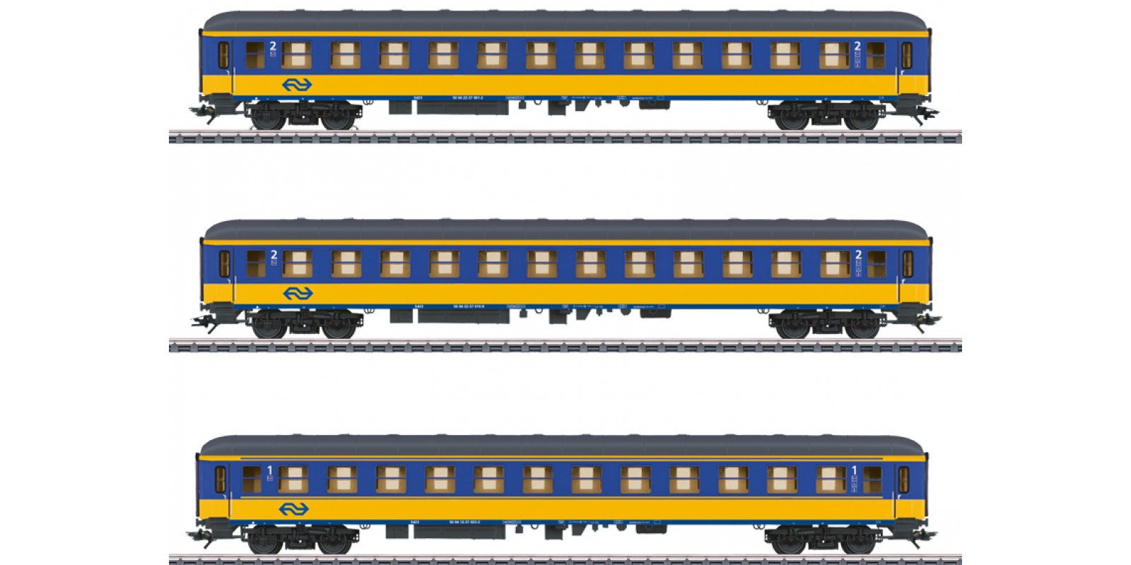 42904 Car Set with 3 Express Train Passenger Cars