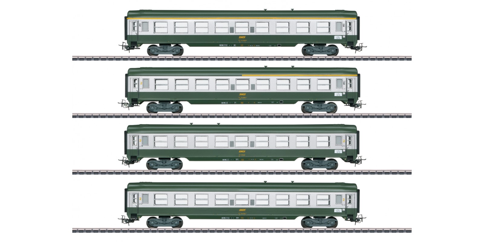 40691 French "Tin-Plate" Express Train Passenger Car Set