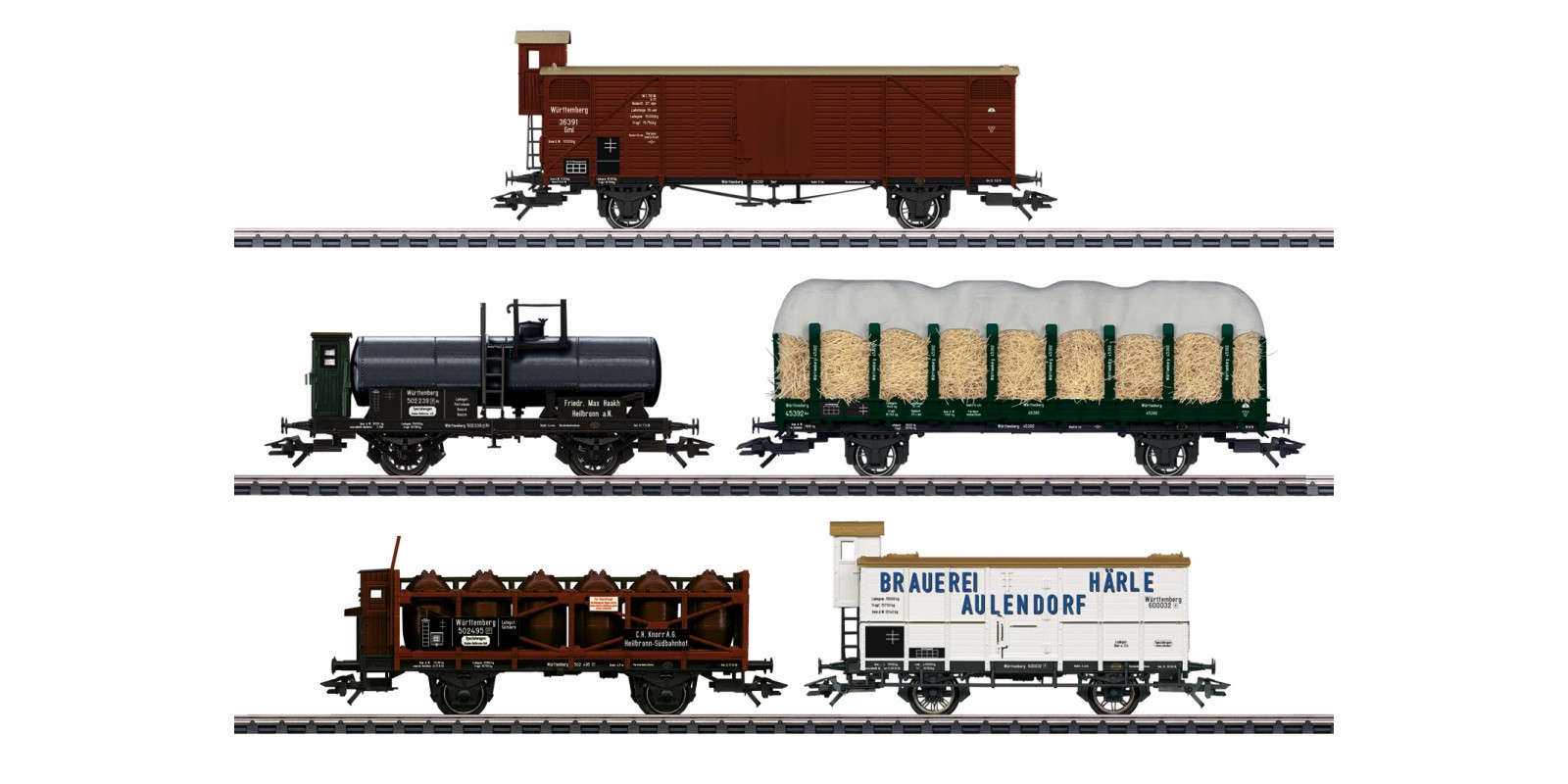 45175 175 Years of Railroading in Württemberg Freight Car Set