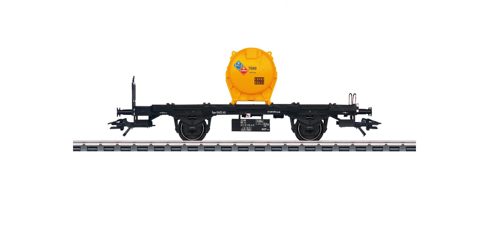 48953 Container Flat Car for Medium Sized Containers