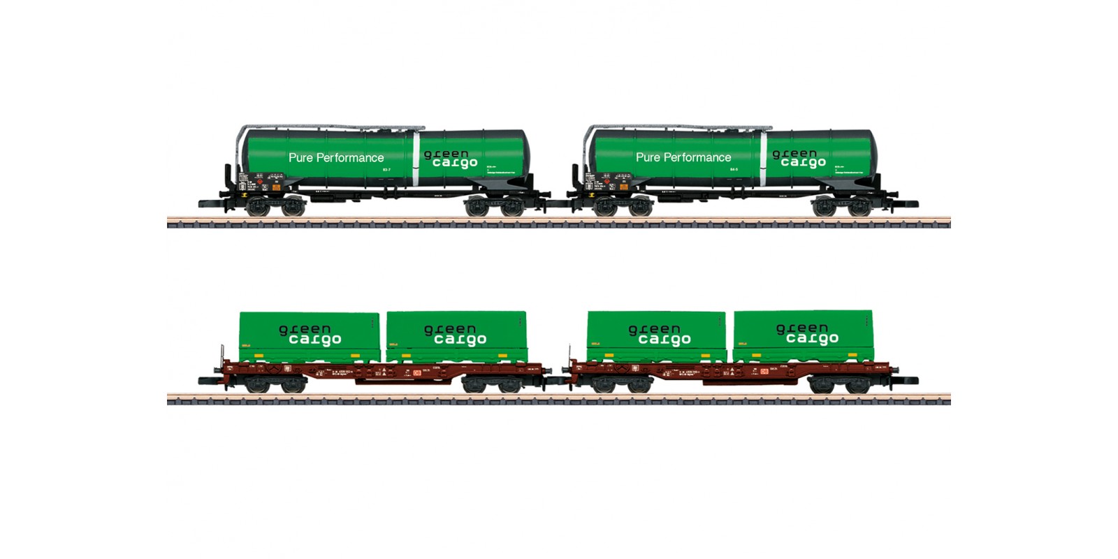 82533 Green Cargo Freight Car Set
