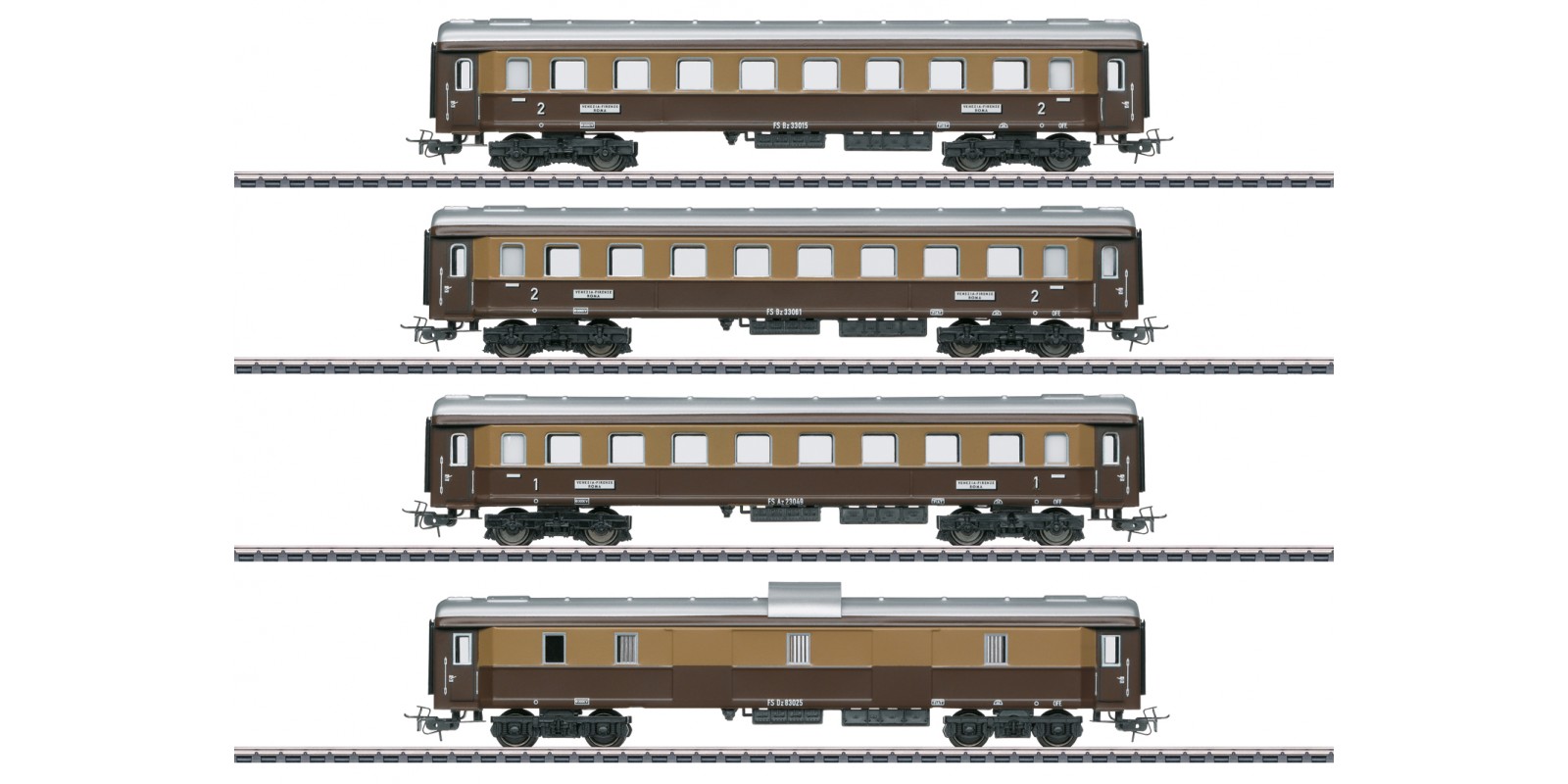 40360 Italian "Tin-Plate" Express Train Passenger Car Set