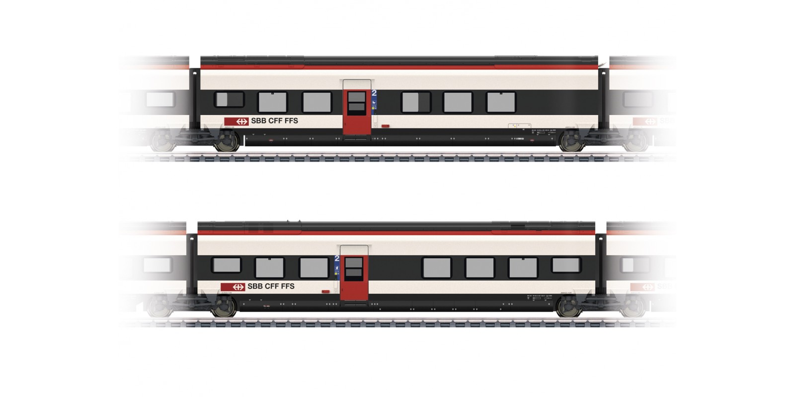 43462 Add-On Car Set 2 for the Class RABe 501 Giruno