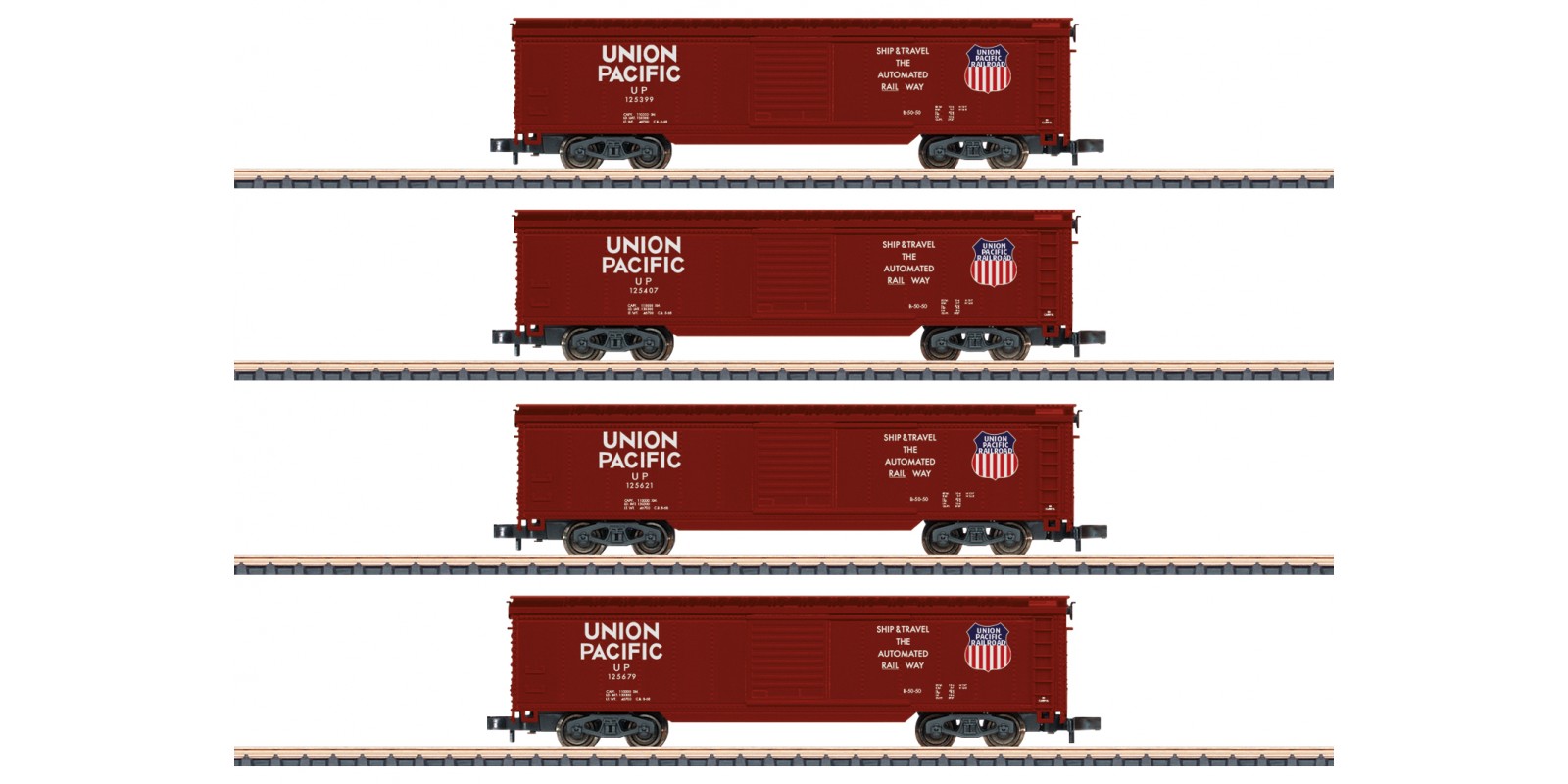 82497 Union Pacific Boxcar Set