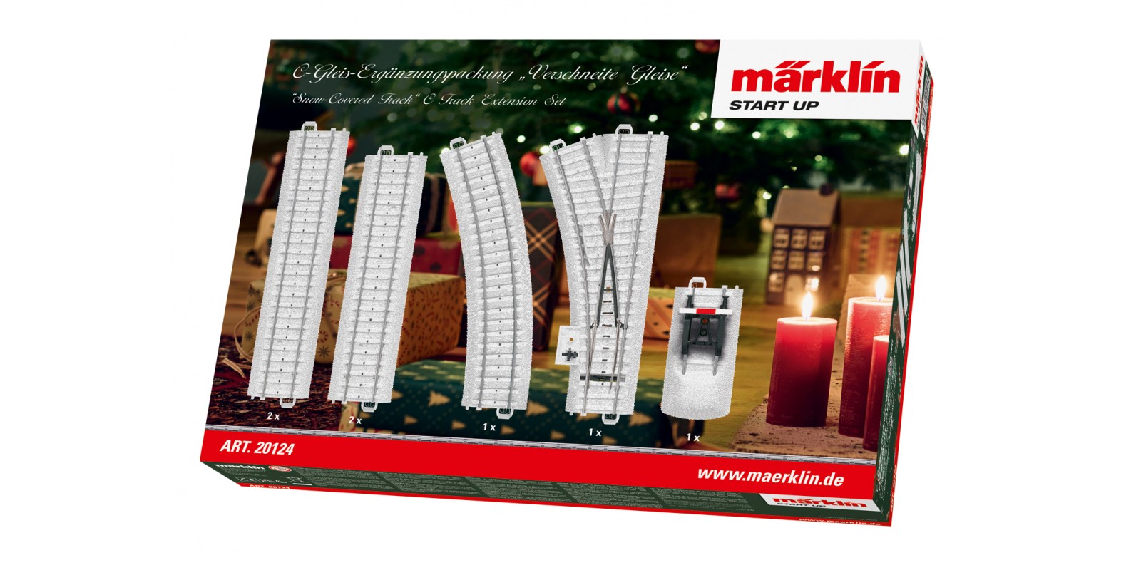20124 Märklin Start up – Snow-Covered Track C Track Extension Set