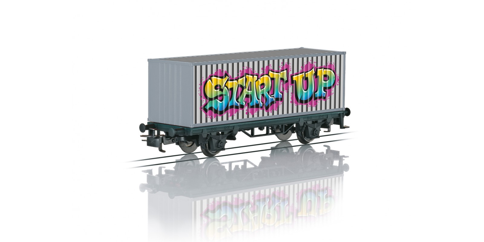 44831 Märklin Start up - Graffiti Container Transport Car