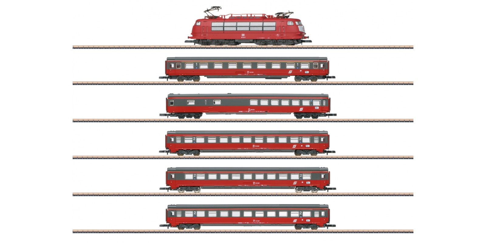 81282 EC 64 Mozart Train Set with a Class 103 Electric Locomotive