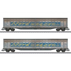 048065 Transwaggon Sliding Wall Boxcar Set