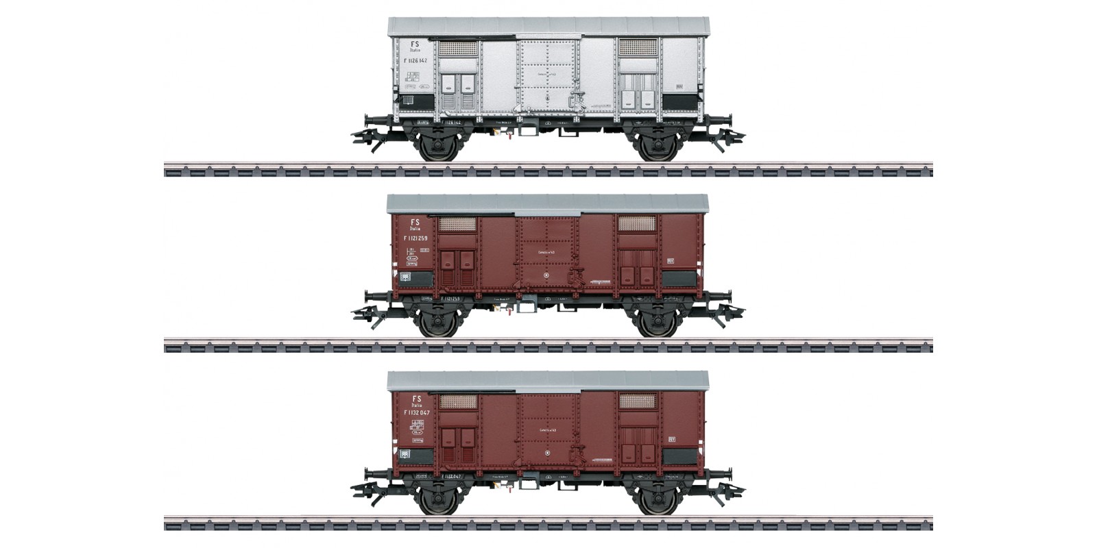 47870 Pitched Roof Car Set