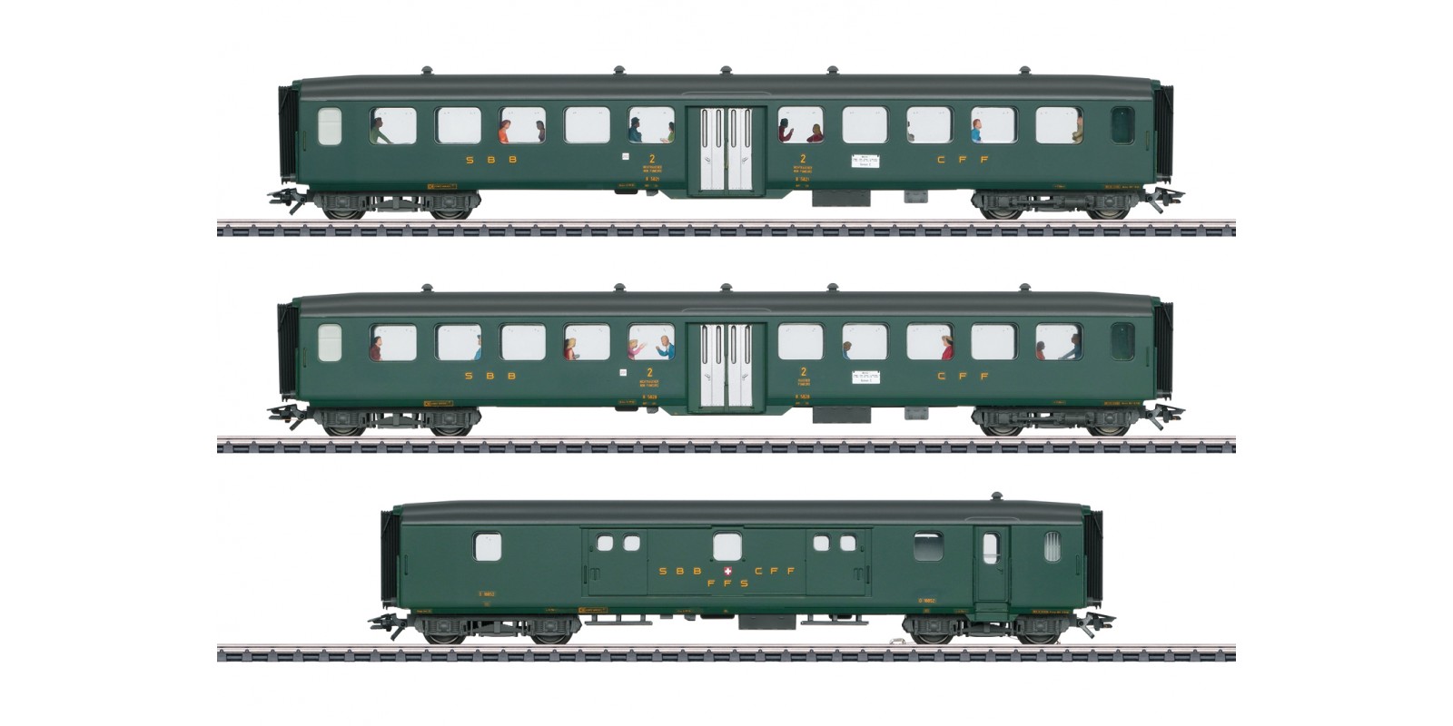 43385 "D96 Isar-Rhône" Express Train Passenger Car Set 2