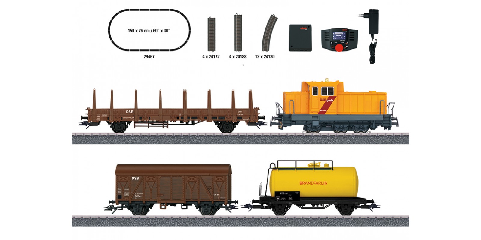 29467 "Danish Freight Train" Digital Starter Set.