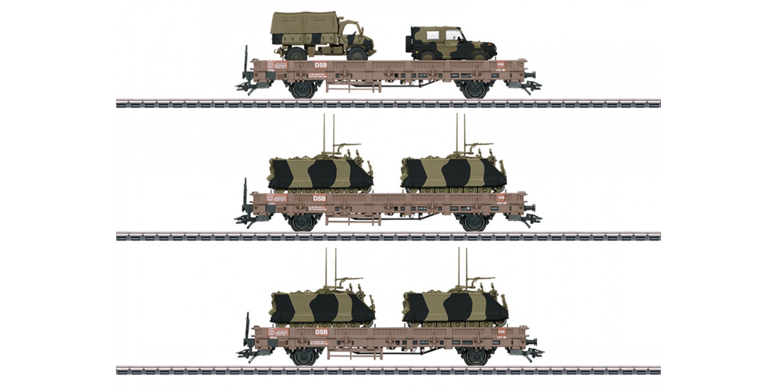 046934 "Military Transport" Low Side Car Set