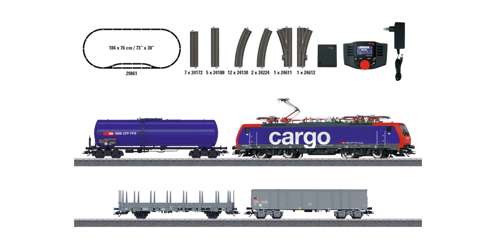 29861 Swiss Freight Train Digital Starter Set.