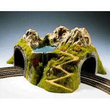 NO05180 Curved Tunnel, Double Track, 43 x 41 cm, 23 cm Height