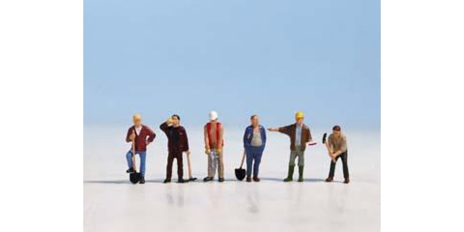 NO15110 Construction Workers, H0, 6 figures
