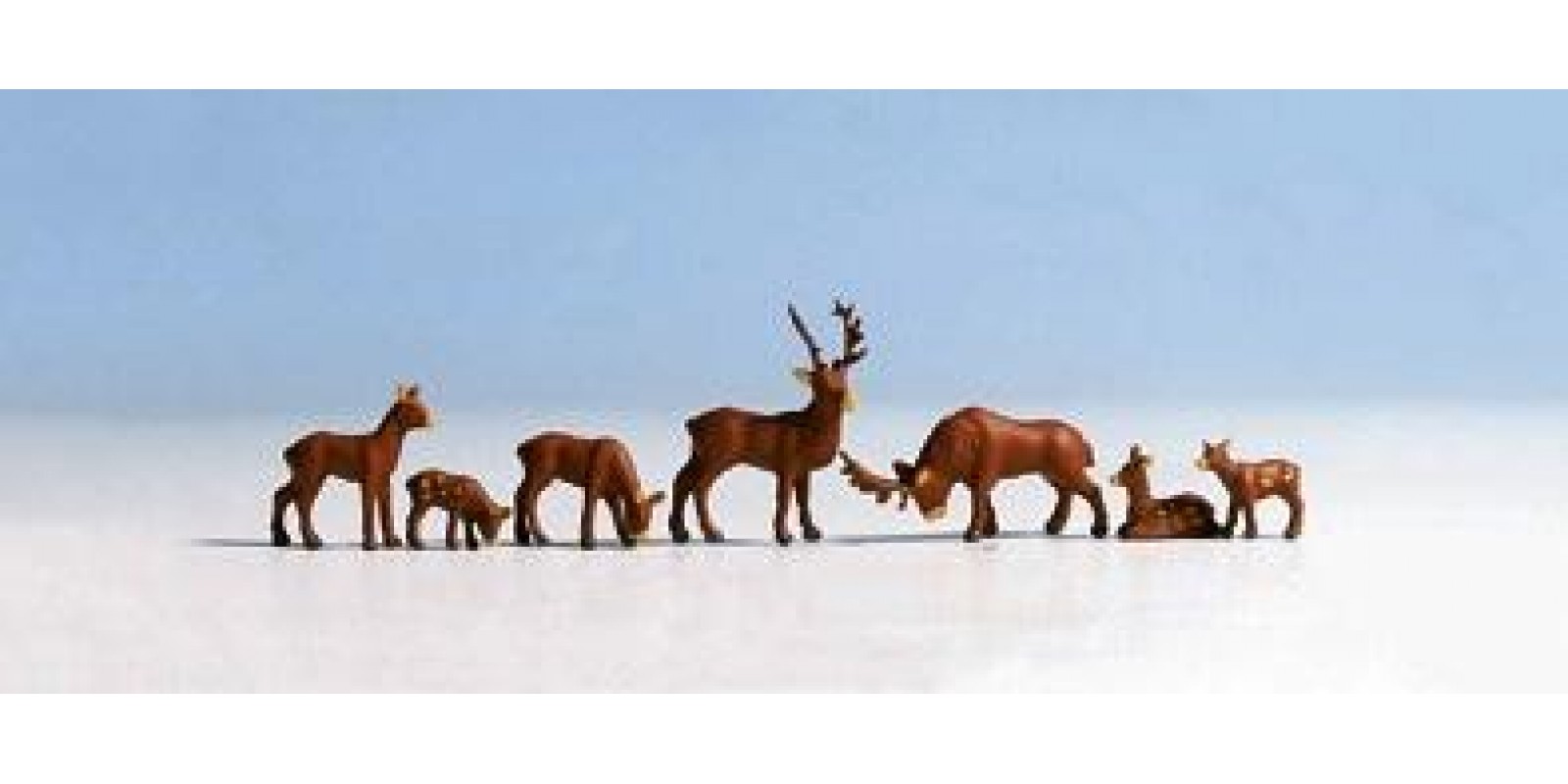 NO15730 Deer, H0, 7 animals
