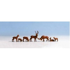NO15730 Deer, H0, 7 animals