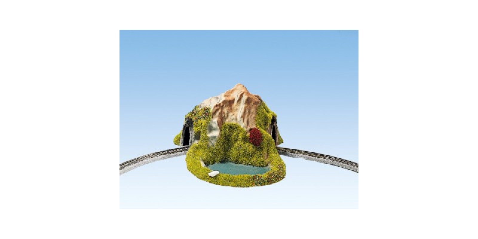 NO44670 Curved Tunnel, Single Track 17x13cm, 8 cm high