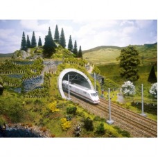 No58040 Tunnel Entrance Double Track 'Ice', 18 x 23 cm